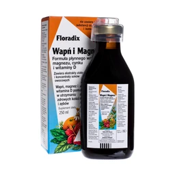 Floradix Wapń i Magnez płyn - 250 ml