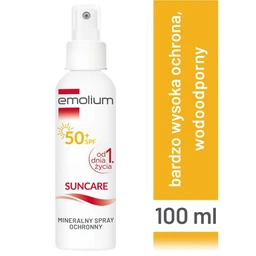 Emolium Suncare, mineralny spray ochronny SPF 50+ - 100 ml