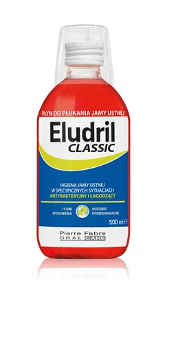 Eludril Classic 0,1%+0,5% płyn do płukania jamy ustnej - 500 ml