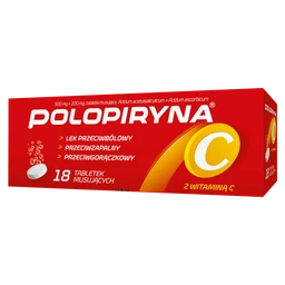 Polopiryna C 500 mg+200 mg tabletki musujące - 18 szt./opak