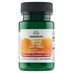 Swanson Vitamin B-12, Folic Acid, suplement diety - 60 tabletek