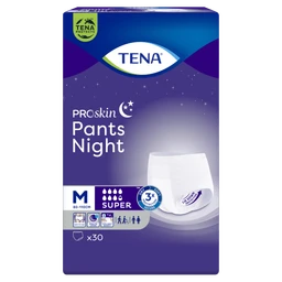 Tena Pants Proskin Super Night, medium 80-110 cm, majtki chłonne na noc - 30 szt./opak