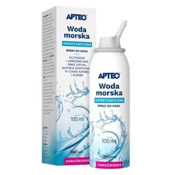 Hipertoniczna woda morska APTEO spray do nosa - 100 ml