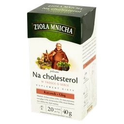 Zioła Mnicha Na cholesterol zioła do zaparzania - 20 saszetek 2 g