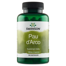 Swanson Pau d`Arco kapsułki - 100 kapsułek