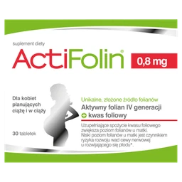 ActiFolin 0,8 mg tabletki powlekane - 30 szt./opak