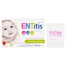 ENTitis Baby smak truskawkowy proszek - 30 saszetek