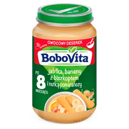 BoboVita, deser jabłka i banany z biszkoptem, 8 m+ -  190 g