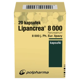 Lipancrea 8000 8 000 j.Ph. Eur. Lipazy kapsułki - 20 szt./opak