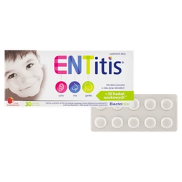 ENTitis pastylki do ssania (smak truskawkowy) - 30 szt./opak