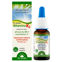 Dr. Jacob's Witamina K2 20 µg/kroplę krople doustne - 20 ml z kroplomierzem