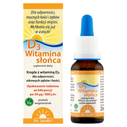 Dr. Jacob's Witamina Słońca D3 - 20 ml