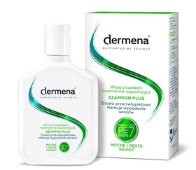 Dermena Plus Szampon do włosów z łupieżem, nadmiernie wypadających - 200 ml