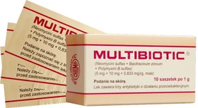 Multibiotic (5 mg + 10 mg + 0,833 mg)/g maść - 10 saszetek po 1 g