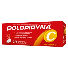 Polopiryna C 500 mg+200 mg tabletki musujące - 18 szt./opak