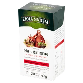 Zioła Mnicha Na ciśnienie zioła do zaparzania - 20 saszetek 2 g