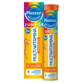 Plusssz Junior Multiwitamina Complex tabletki musujące o smaku owoców tropikalnych - 20 szt./opak