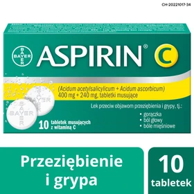 Aspirin C 400 mg+240 mg tabletki musujące - 10 szt./opak