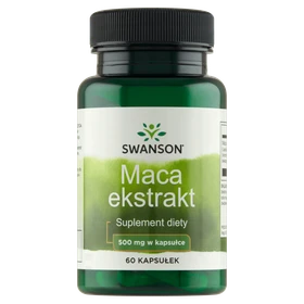 Swanson, Maca, 500 mg, suplement diety - 60 kapsułek