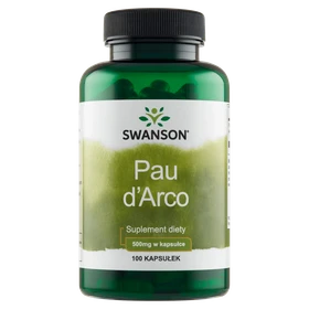 Swanson Pau d`Arco kapsułki - 100 kapsułek