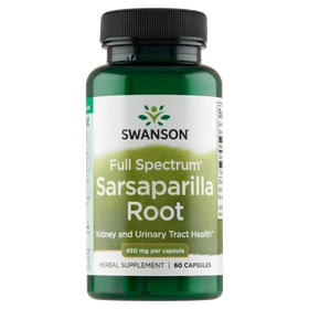 Swanson Sarsaparilla root (Kolcorośl sarsaparyla), kapsułki -  60 szt./opak