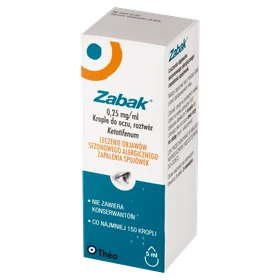 Zabak 0,25 mg/ml krople do oczu, roztwór - 5 ml