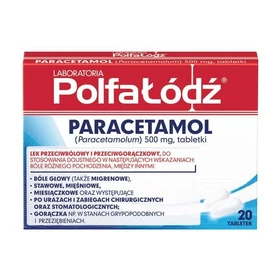 Paracetamol Polfa-Łódź 500 mg tabletki - 20 szt./opak