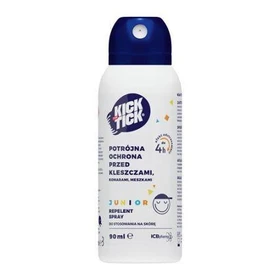 Kick the Tick Max Repelent Plus Junior spray na kleszcze, komary i meszki - 90 ml