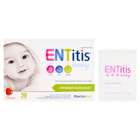 ENTitis Baby smak truskawkowy proszek - 30 saszetek