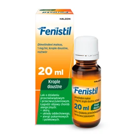 Fenistil 1 mg/ml krople doustne, roztwór - 20 ml