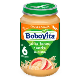 BoboVita, deserek jabłka i banany z kleikiem owsianym, 6m+ -  190 g