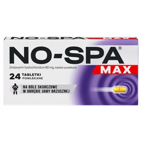 NO-SPA Max 80 mg tabletki powlekane - 24 szt./opak
