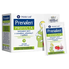 Prenalen Protecta smak malinowy proszek - 14 saszetek