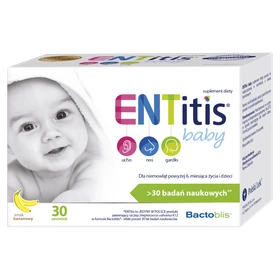 ENTitis Baby smak bananowy proszek - 30 saszetek