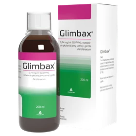 Glimbax 0,74 mg/ml roztwór do płukania j. ustnej i gardła - 200 ml