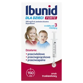 Ibunid dla dzieci Forte 200 mg/5 ml zawiesina doustna - 150 ml