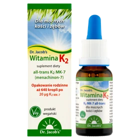 Dr. Jacob's Witamina K2 20 µg/kroplę krople doustne - 20 ml z kroplomierzem