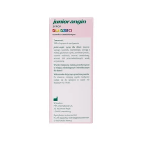 Junior-Angin syrop dla dzieci - 100 ml