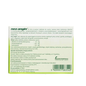 Neo-Angin 1,2 mg+0,6 mg+5,9 mg tabletki do ssania - 36 szt./opak