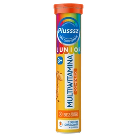 Plusssz Junior Multiwitamina Complex tabletki musujące o smaku owoców tropikalnych - 20 szt./opak