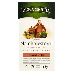 Zioła Mnicha Na cholesterol zioła do zaparzania - 20 saszetek 2 g
