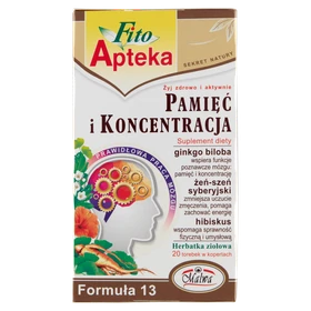 Formuła 13 Pamięć i Koncentracja zioła do zaparzania - 20 torebek 2 g