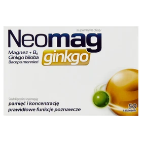 Neomag Ginkgo tabletki -  50 szt./opak