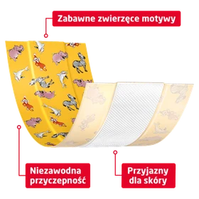 Leukoplast Kids, plaster z opatrunkiem, 6 cm x 1 m - 1 szt./opak