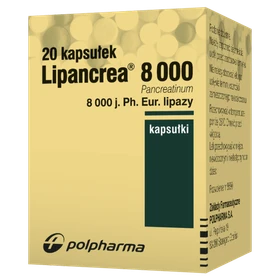 Lipancrea 8000 8 000 j.Ph. Eur. Lipazy kapsułki - 20 szt./opak