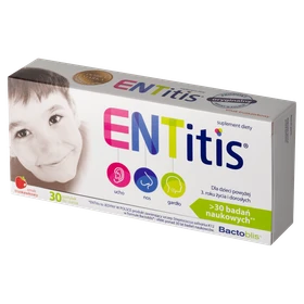 ENTitis pastylki do ssania (smak truskawkowy) - 30 szt./opak
