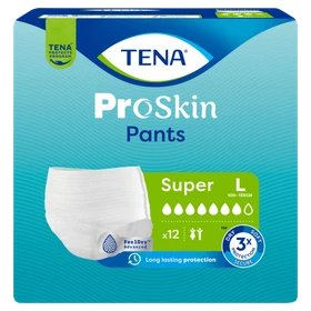 Tena Pants ProSkin Super, majtki chłonne, rozmiar L - 12 szt./opak