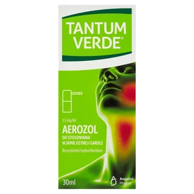 Tantum Verde 1,5 mg/ml aerozol do stosowania w jamie ustnej i gardle - 30 ml