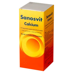 Sanosvit Calcium 114 mg Ca2+/5 ml syrop - 150 ml