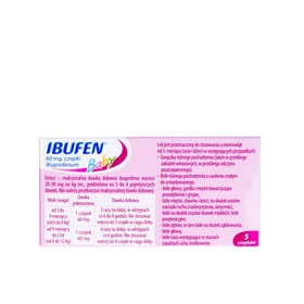 Ibufen Baby 60 mg czopki doodbytnicze - 5 szt./opak